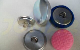 Quais são os diferentes tipos de botões de forrar?